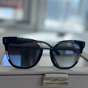 Valentino oversized black sunglasses
